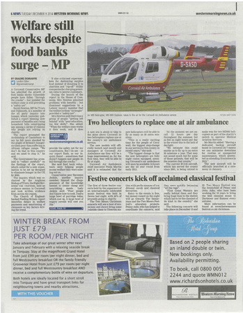 Western Morning News - Cornwall Air Ambulance